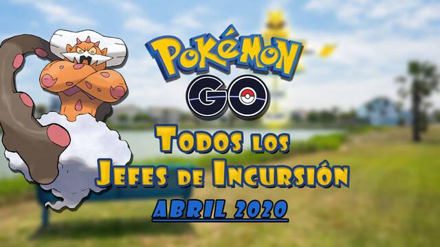 incursiones abril en Pok�mon Go