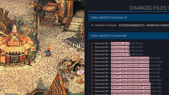 Square Enix borra por error Final Fantasy IX en la nueva actualización de Steam.