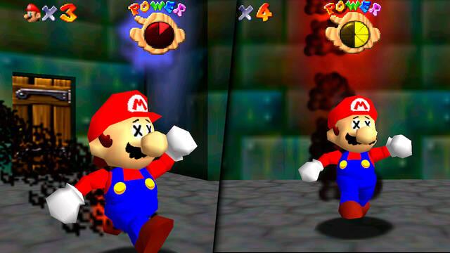 Un error en Super Mario 64 mostraba mal el humo