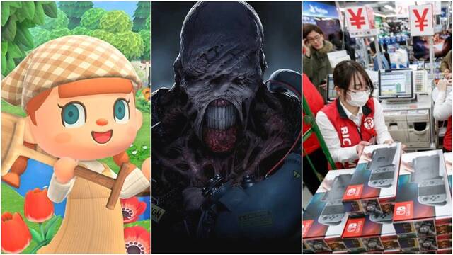 Animal Crossing sigue triunfando, Switch vendiendo y RE3 debuta con fuerza