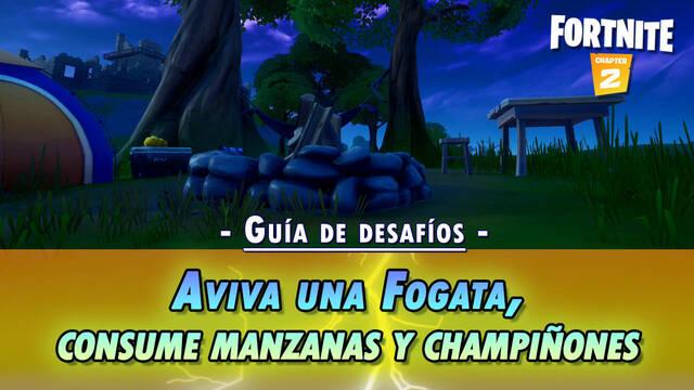 Desaf�o Fortnite: Enciende una fogata y consume una manzana y una seta recolectadas - SOLUCI�N - Fortnite Battle Royale