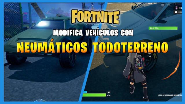 Fortnite: c�mo modificar veh�culos con neum�ticos todoterreno - Fortnite Battle Royale