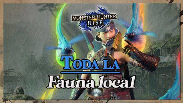 TODA la fauna local en Monster Hunter Rise: Tipos, efectos y h�bitats - Monster Hunter Rise