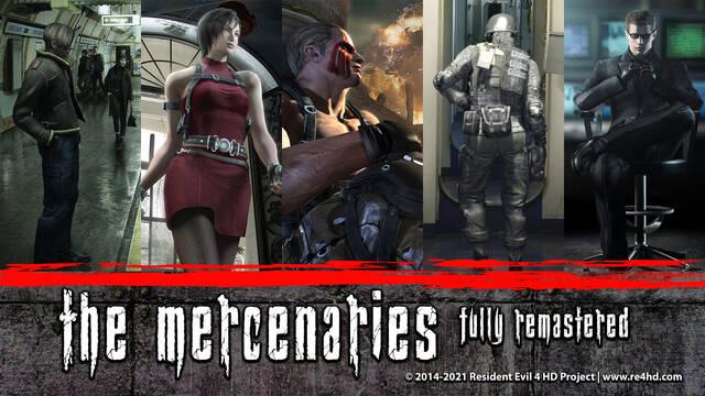 Los Mercenarios de Resident Evil 4 HD remasterizado gracias a un mod.