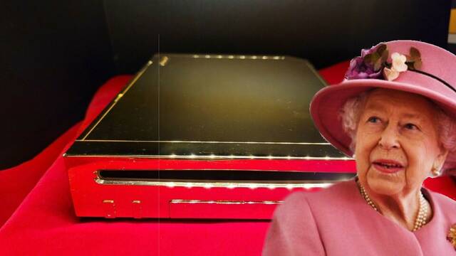 Una Wii dorada hecha para la reina Isabel II