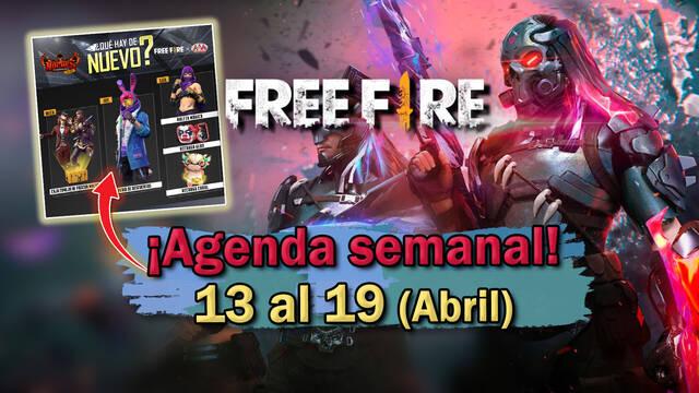 FREE FIRE | Agenda semanal del 13 al 19 de abril
