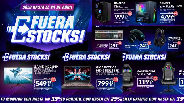 Promoci�n Fuera Stocks de GAME Espa�a.