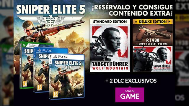 Reserva Sniper Elite 5 en GAME con extras