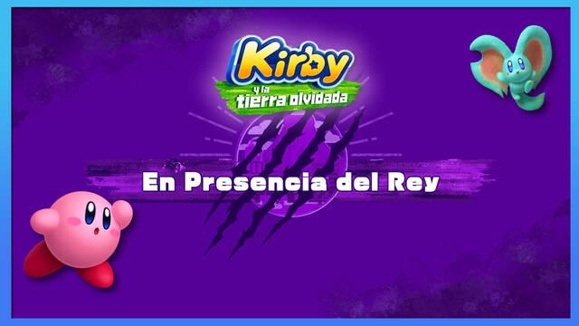 En Presencia del Rey en Kirby y la tierra olvidada: Waddle Dees y misiones - Kirby y la tierra olvidada