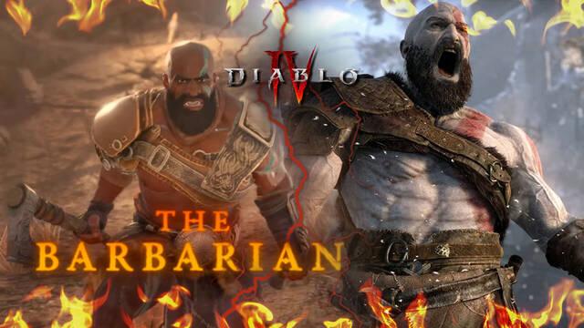 Polémica en redes por el parecido del Bárbaro de Diablo 4 con Kratos de God of War