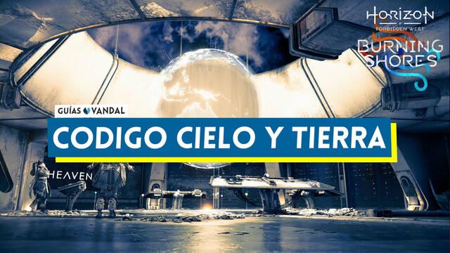 C�digo de la puerta de Cielo y tierra en Horizon Forbidden West Orillas Ardientes - Horizon Forbidden West