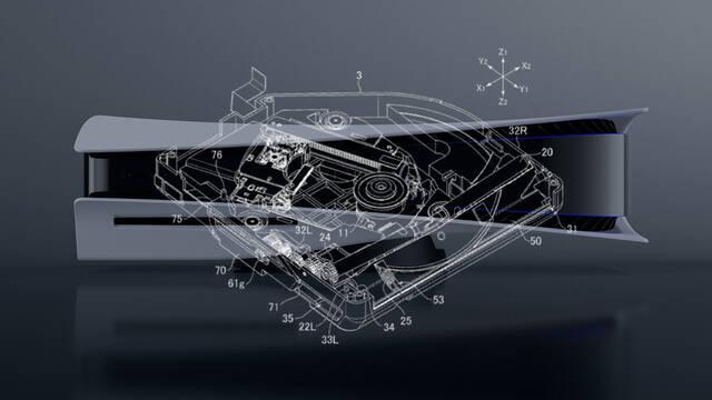 Patente de PS5 modelo con lector externo que se acopla