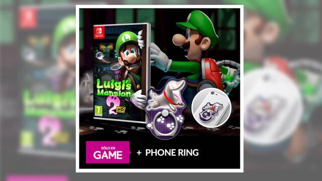 Reserva ya Luigi's Mansion 2 HD en GAME y te llevas un precioso phone ring como regalo exclusivo