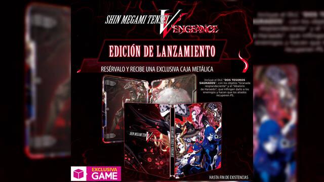 Shin Megami Tensei V: Vengeance LAUNCH EDITION edici�n exclusiva en GAME res�rvala ya