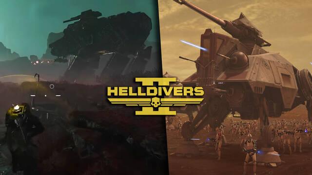 Helldivers 2 agrega en secreto nuevos enemigos inspirados en Star Wars