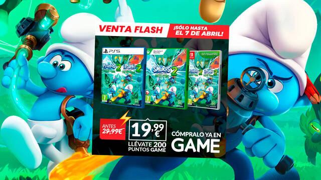 Nueva oferta flash en GAME: Los Pitufos 2: El prisionero de la Piedra Verde por 19,99 euros.