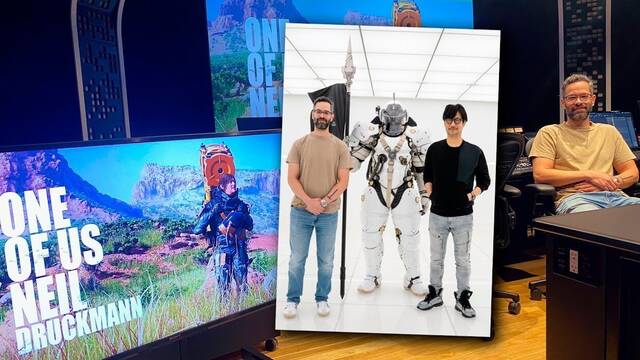 Kojima recibe en sus oficinas al director de The Last of Us y muestra una nueva imagen de Death Stranding 2