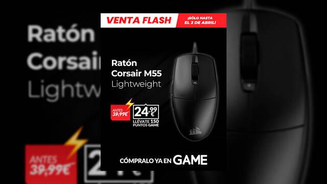 Rat�n Corsair M55 Lightweight de oferta en GAME