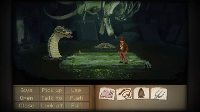 Imaginan c�mo ser�a Indiana Jones y el Gran C�rculo si hubiera salido en los 90 y fuera una aventura gr�fica