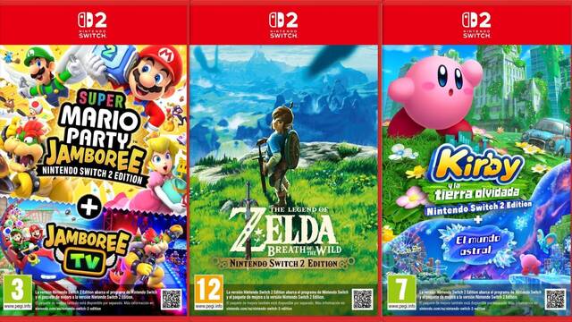 Ya sabemos el precio en Espa�a de los 'paquete de mejora' de juegos de Switch en Switch 2
