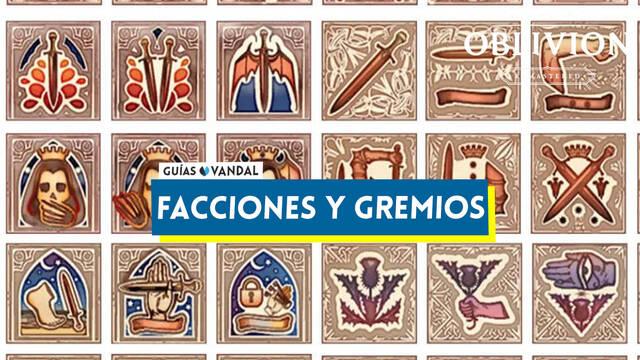 Oblivion Remastered: todas las facciones o gremios y misiones - The Elder Scrolls IV: Oblivion Remastered