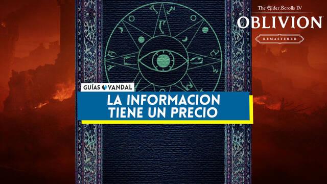 La informaci�n tiene un precio al 100% en Oblivion Remastered - The Elder Scrolls IV: Oblivion Remastered