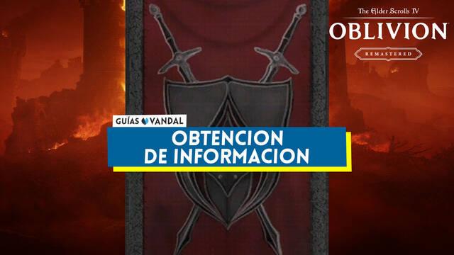 Obtenci�n de informaci�n al 100% en Oblivion Remastered - The Elder Scrolls IV: Oblivion Remastered