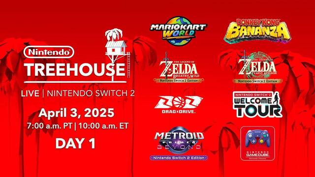 Gameplay en directo de Switch 2: Aqu� puedes ver el primer Nintendo Treehouse con Mario Kart World
