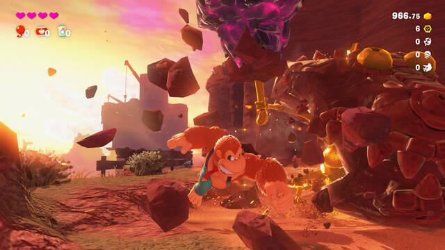 Donkey Kong puede destrozar monta�as enteras en su nuevo juego 3D para Switch 2 y este time-lapse lo demuestra