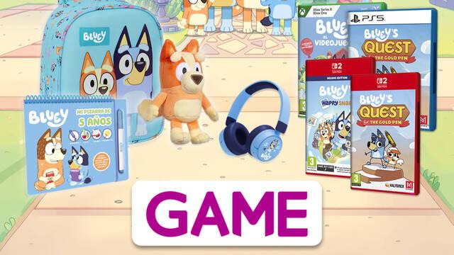 Consigue los próximos videojuegos oficiales de Bluey en GAME junto a merchandising y juguetes increíbles