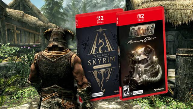 Skyrim y Fallout 4 ya est�n disponibles en edici�n de c�digo con caja para Nintendo Switch 2