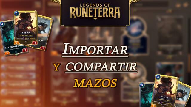Legends of Runeterra: C�mo importar y compartir mazos de cartas - Legends of Runeterra