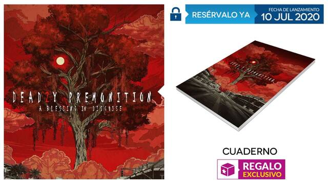 Cuaderno exclusivo de regalo con las reservas de Deadly Premonition 2 en GAME.
