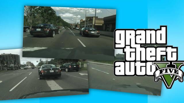 Grand Theft Auto V se vuelve fotorrealista gracias a una IA de Intel.