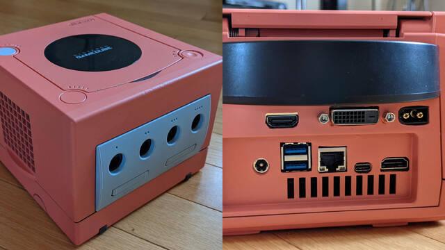 Consiguen crear un PC personalizado dentro del chasis de una Nintendo GameCube