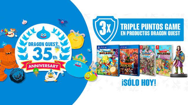 GAME Espa�a celebra hoy el aniversario de Dragon Quest con el triple de puntos por la saga