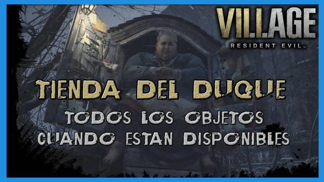 Resident Evil 8 Village: tienda del Duque: todos los objetos - Resident Evil 8: Village