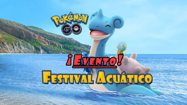 Festival Acuático en Pokémon GO con Dewpider, Araquanid y Lapras con bufanda