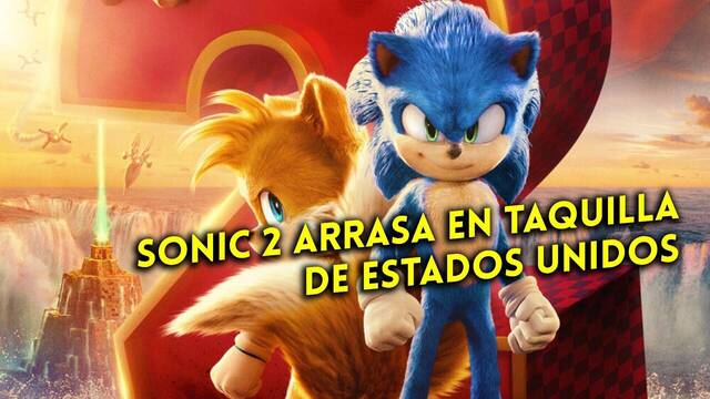 Sonic 2 arrasa en taquilla de Estados Unidos
