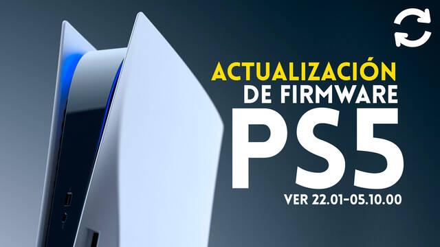 PS5 se actualiza a la versión 22.01-05.10.00.