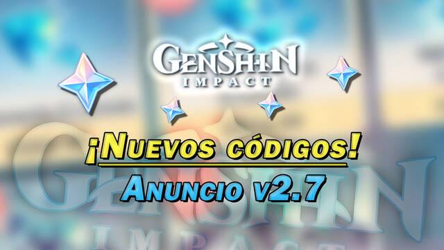 Genshin Impact: Nuevos códigos de Protogemas gratis de la v2.7