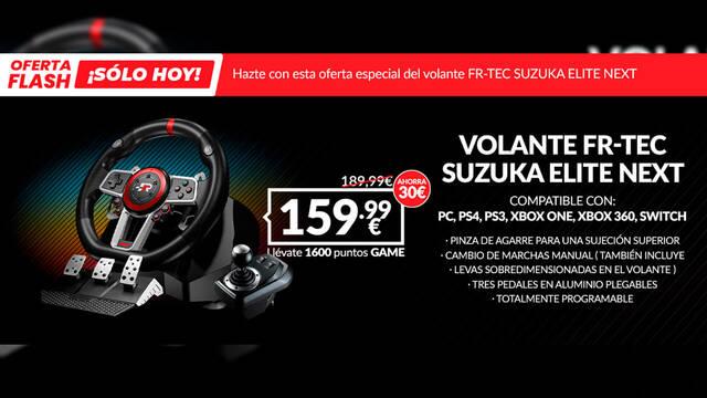 Compra el VOLANTE FR-TEC SUZUKA ELITE NEXT de oferta en GAME solo durante hoy