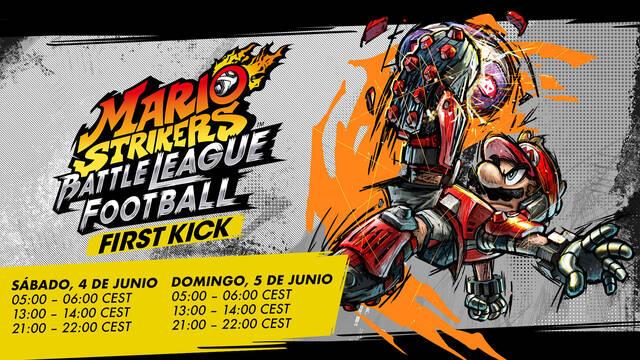 Mario Strikers: Battle League Football - Demo First Kick, d�as y horarios