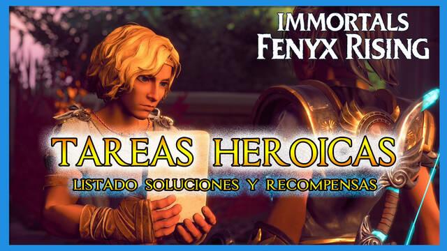 TODAS las tareas heroicas en Immortals Fenyx Rising y recompensas - Immortals Fenyx Rising