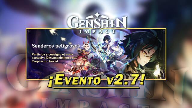 Genshin Impact: Gana Protogemas gratis en el evento Senderos peligrosos