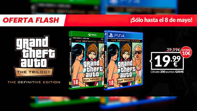 Grand Theft Auto: The Trilogy - The Definitive Edition de oferta en GAME por tiempo limitado