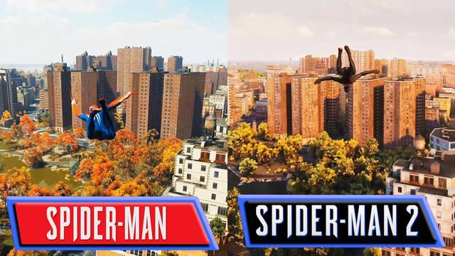 ElAnalistaDeBits compara Marvel's Spider-Man 2 con Spider-Man: Remastered
