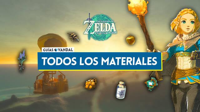 TODOS los materiales y cómo conseguirlos en Zelda: Tears of the Kingdom - The Legend of Zelda: Tears of the Kingdom