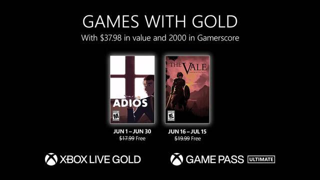 Juegos gratis con Xbox Live Gold en junio de 2023.