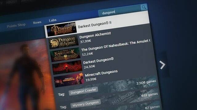 Steam hace m�s inteligente y �til su barra de b�squeda